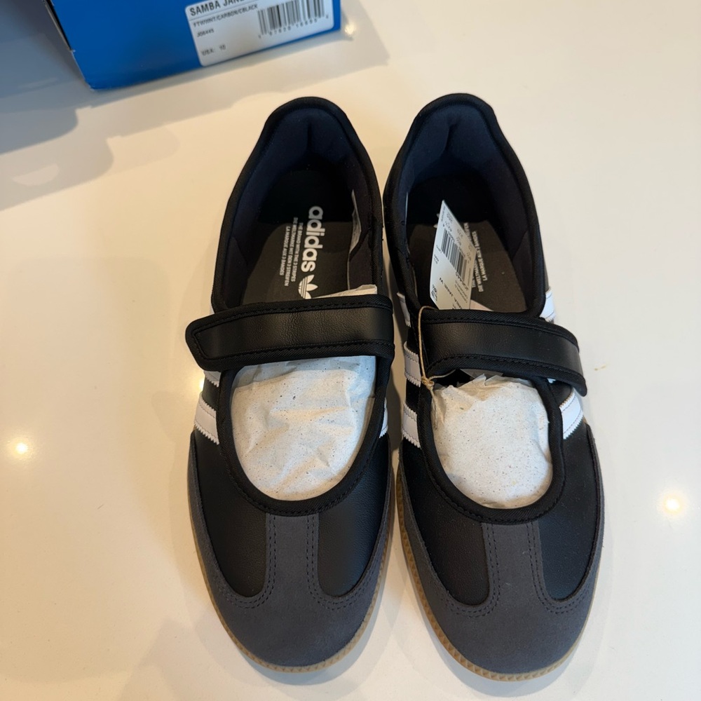 adidas Samba Black White Gum Women’s Sneakers - Picture 3 of 5